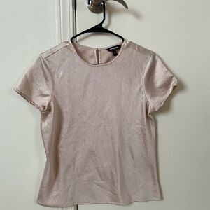 Express Women's Pink Short Sleeve Top